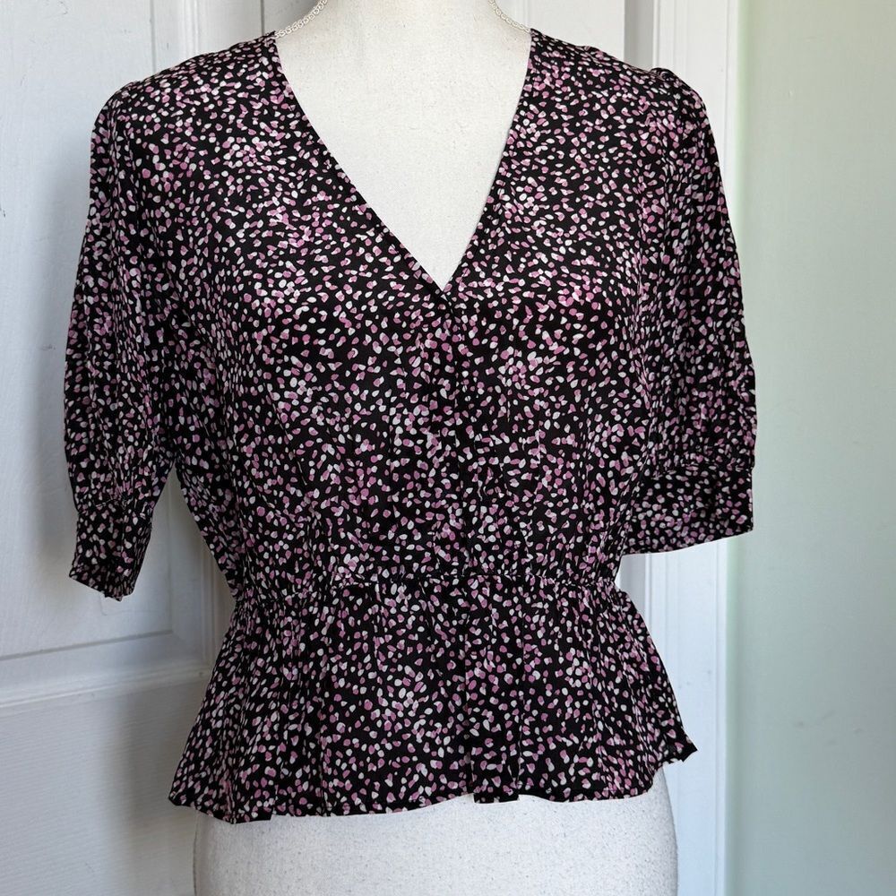 The Kooples New With Tags Dotted Boho Quiet Luxury Designer Blouse